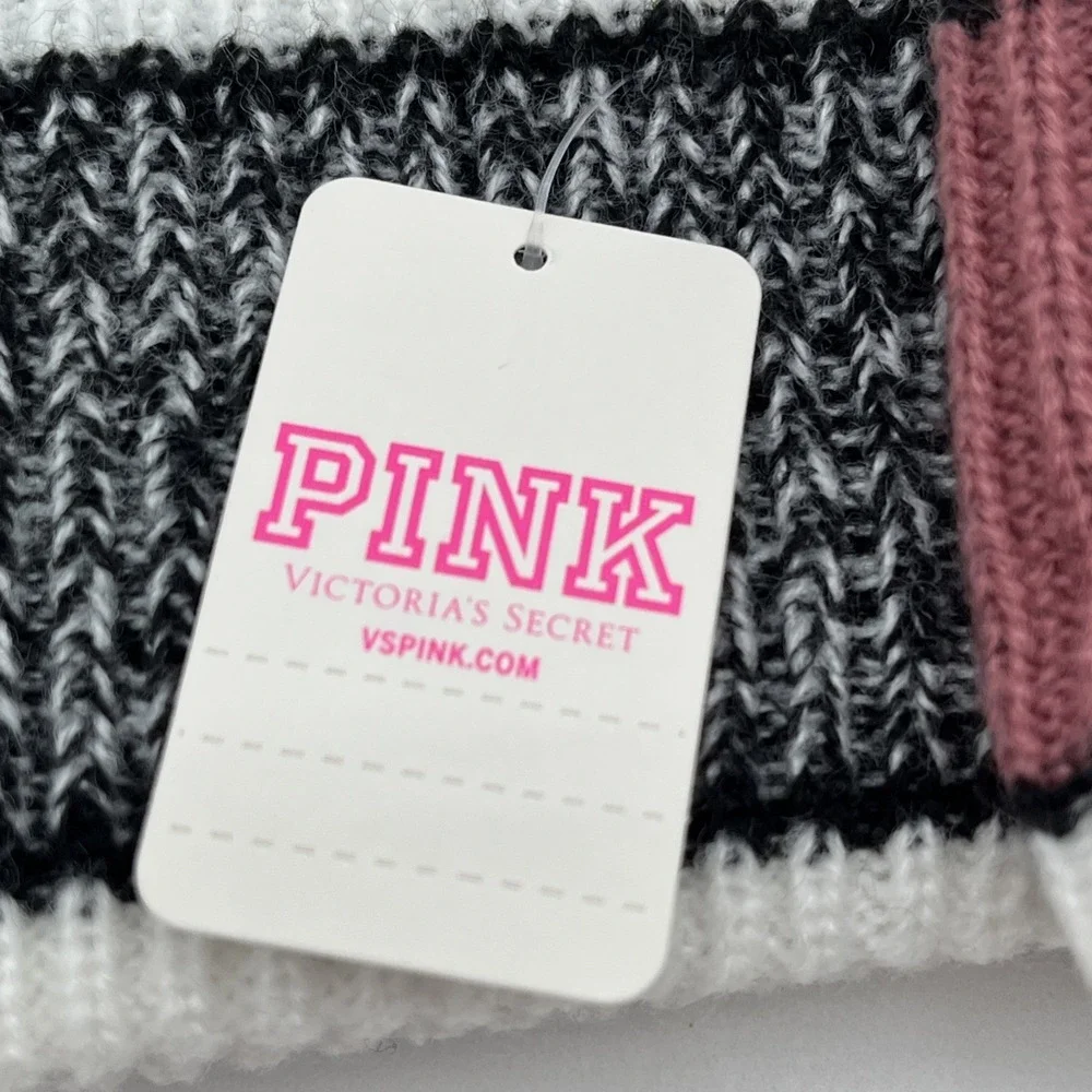 2‎ VICTORIA'S SECRET PINK FASHION SHOW BEANIE POM POM HATS PINK NATION